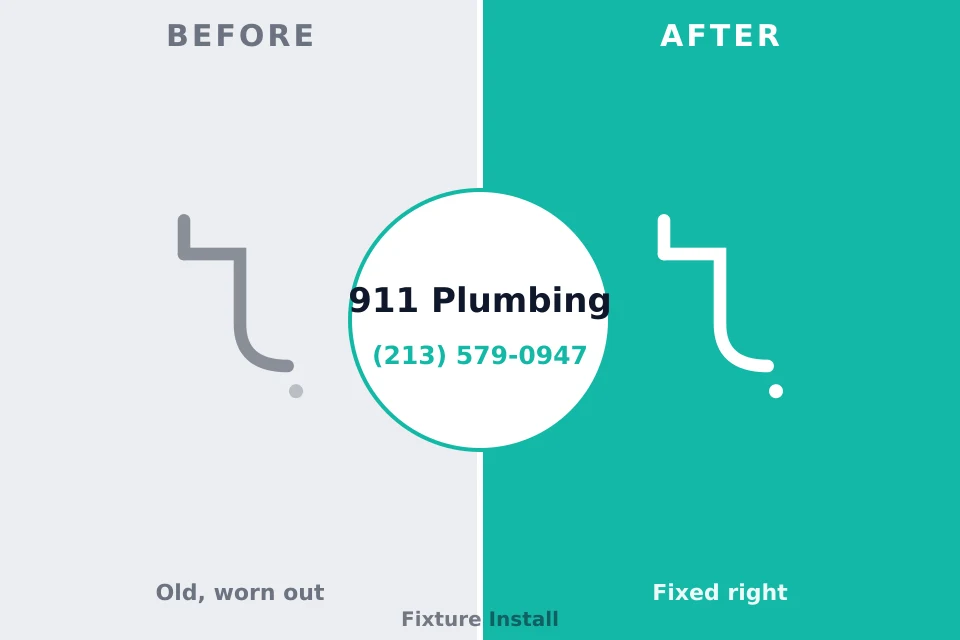 Before and after: plumbing company Lakeview, MI